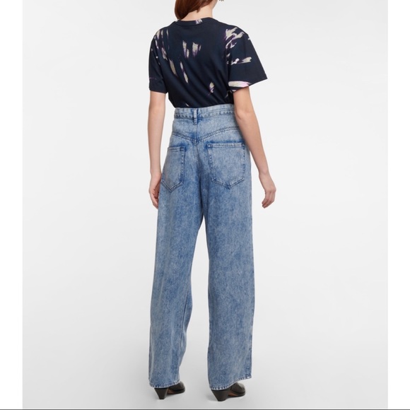 Isabel Marant Tilorsy High-Rise Lyocell-Denim Wide-Leg Jeans - Picture 15 of 16